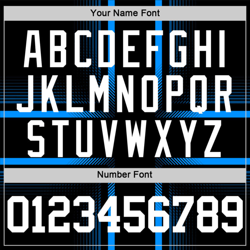 Custom Black White-Light Blue Line Round Neck Sublimation Basketball Suit Jersey - Image 5