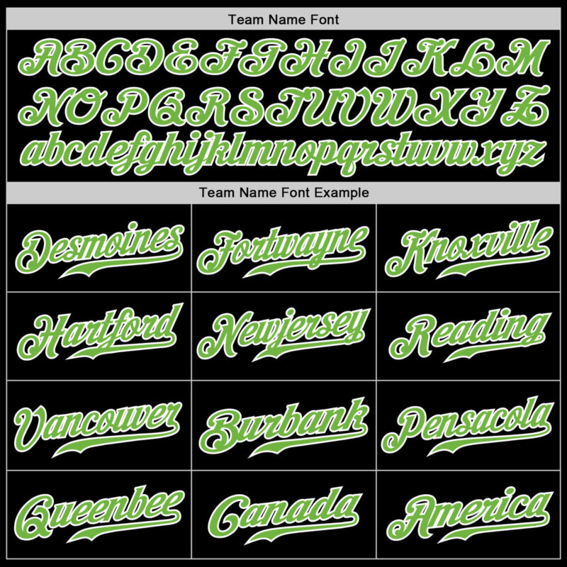 Custom Black Neon Green Pinstripe Neon Green-White Authentic Baseball Jersey - Image 6