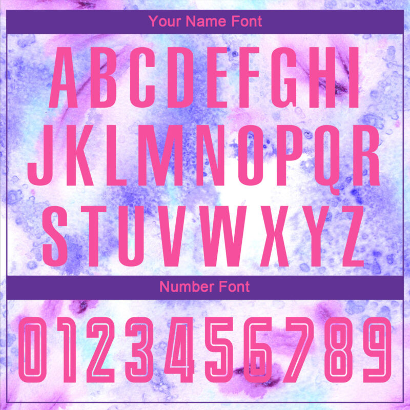 Custom Tie Dye Pink-Purple Sublimation Soccer Uniform Jersey - Image 7